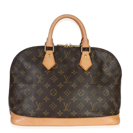 Vintage Monogram Canvas Alma PM Satchel