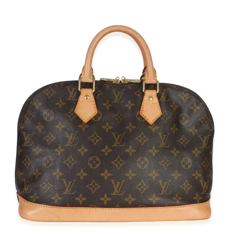 Vintage Monogram Canvas Alma PM Satchel