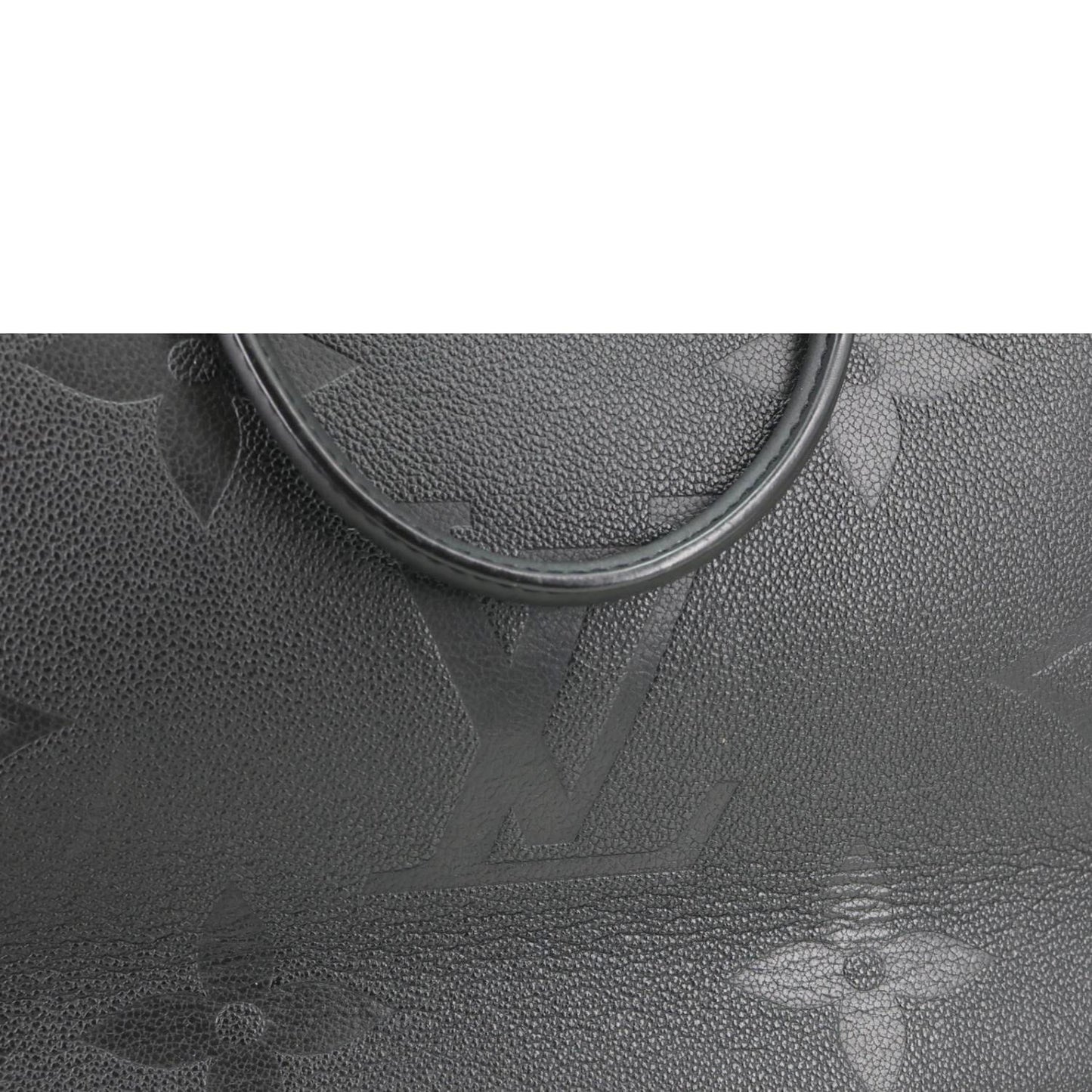 Onthego GM Giant Monogram Empreinte Shoulder Bag Black