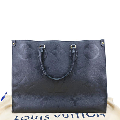 Onthego GM Giant Monogram Empreinte Shoulder Bag Black
