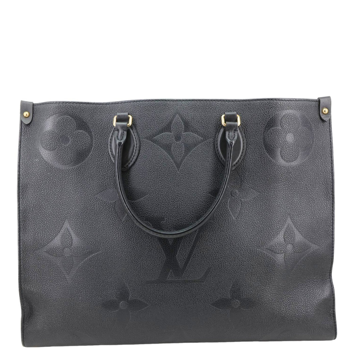 Onthego GM Giant Monogram Empreinte Shoulder Bag Black