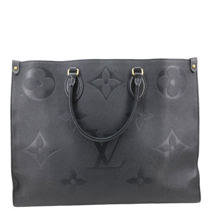 Onthego GM Giant Monogram Empreinte Shoulder Bag Black