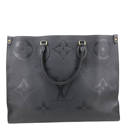 Onthego GM Giant Monogram Empreinte Shoulder Bag Black