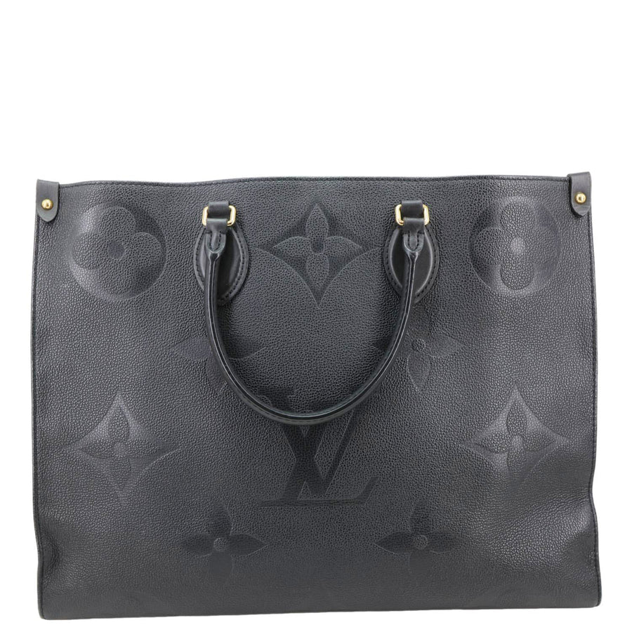 Onthego GM Giant Monogram Empreinte Shoulder Bag Black
