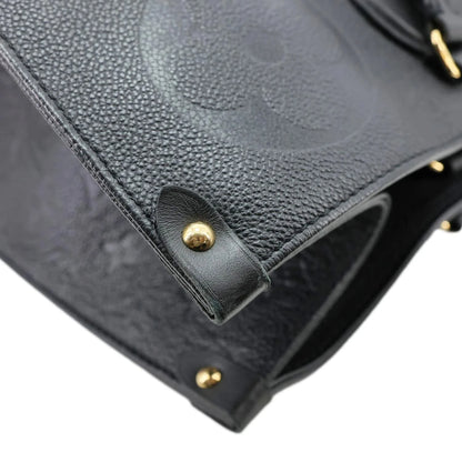 Onthego GM Giant Monogram Empreinte Shoulder Bag Black