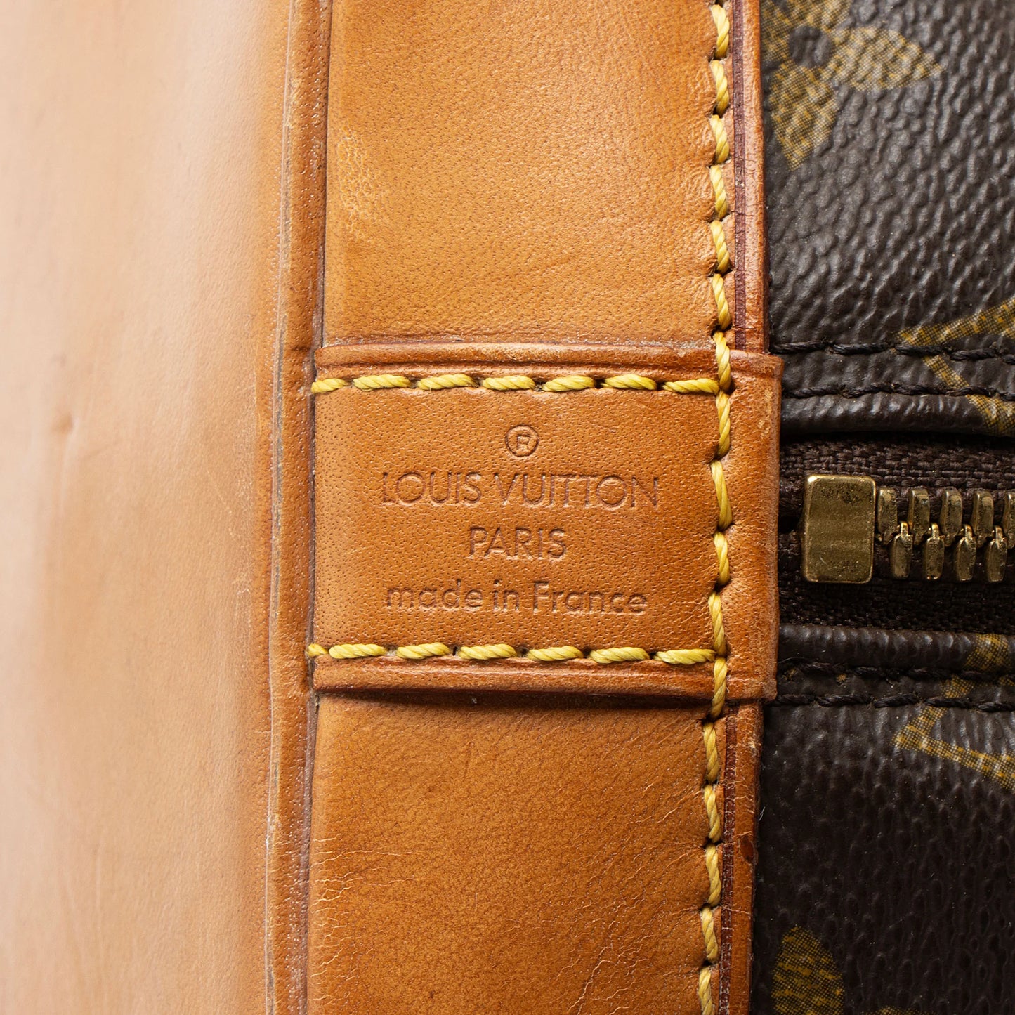Vintage Monogram Canvas Alma PM Satchel