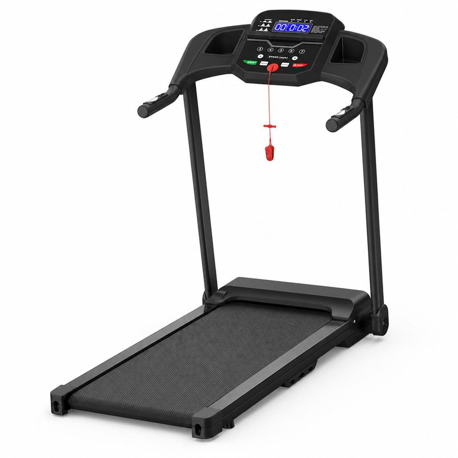 Electric Folding Treadmill 2.5HP - Compact Running & Walking Machine with LCD Display for Home Gym, Up to 265 lbs