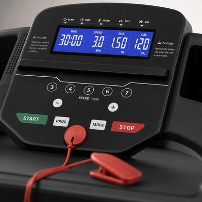 Electric Folding Treadmill 2.5HP - Compact Running & Walking Machine with LCD Display for Home Gym, Up to 265 lbs