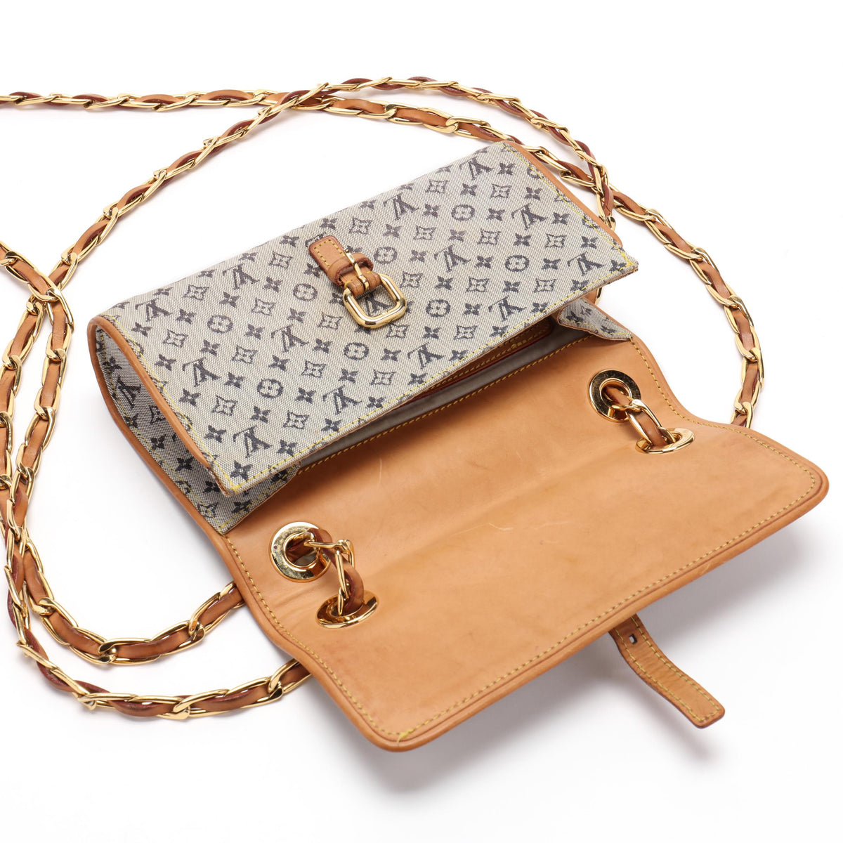 Monogram Mini Lin Camille Handbag Medium Crossbody Bag
