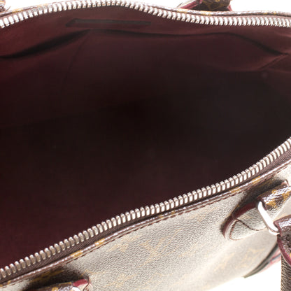 Aurore Shiny Monogram Canvas and Leather Alma PM Bag