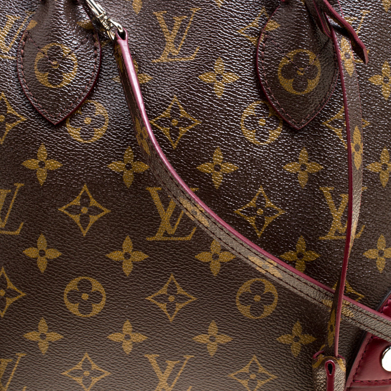 Aurore Shiny Monogram Canvas and Leather Alma PM Bag