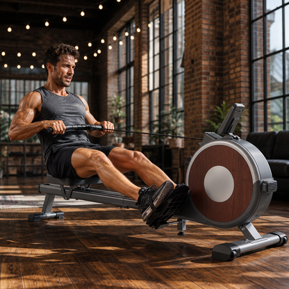 Magnetic Rowing Machine – Foldable Home Rower, 16-Level Resistance, Bluetooth App, 350lb Capacity