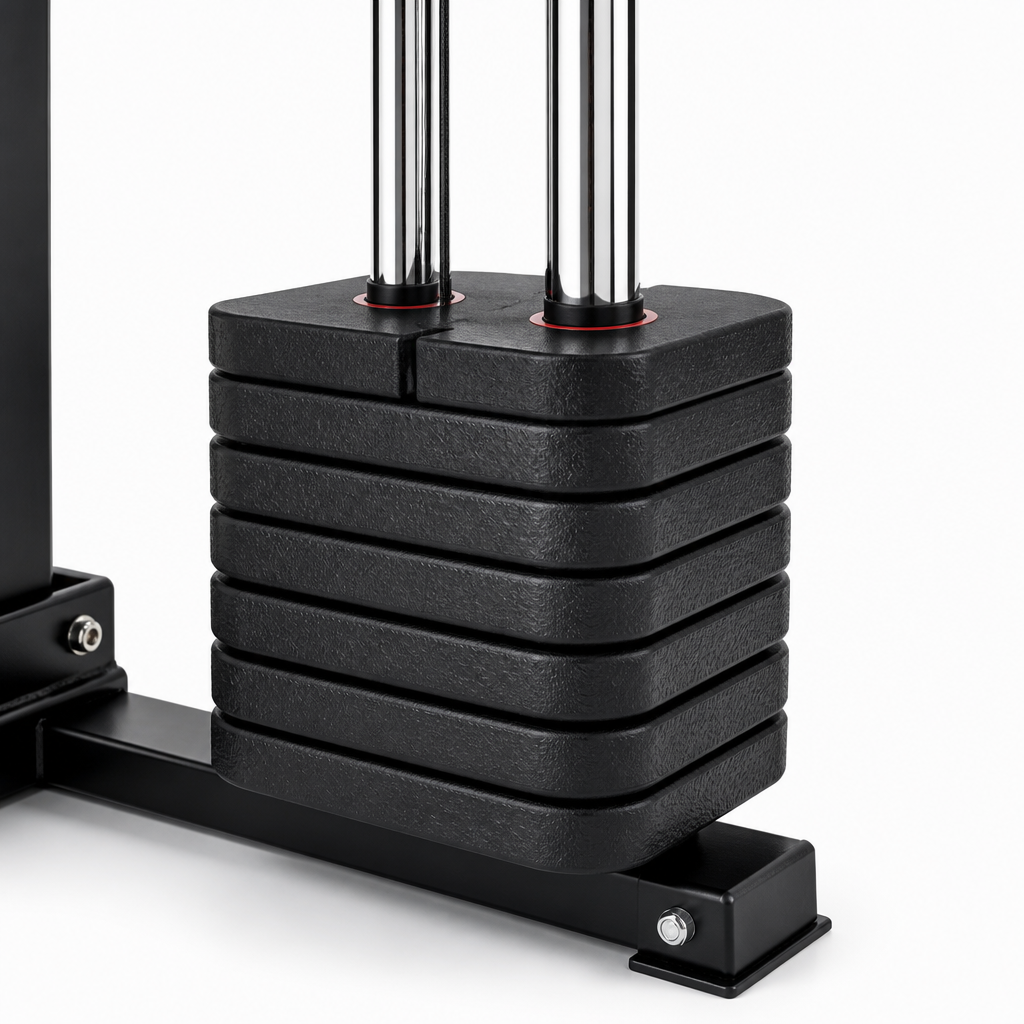 Smith Machine Power Cage – All-in-One Functional Trainer, Squat Rack, Cable Crossover & Weight Stack | 1,763 lb Capacity
